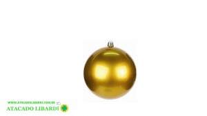 BOLA METALIZADA LISA 15CM DOURADO 60574DR