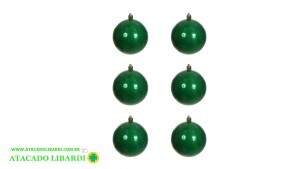 BOLA TUBO MISTO 8CM C/6UNI VERDE  81935011