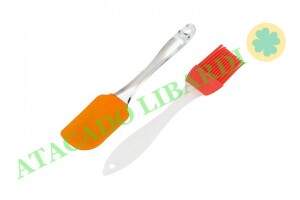 KIT ESPATULA PINCEL CULINARIO SILICONE KC43103A