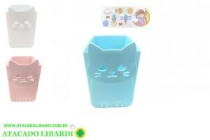 PORTA TRECO 10,5X15,8X11,3CM GATO COLOR F0848