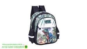 MOCHILA INF MASCULINA 34X27CM DINO MIN637813