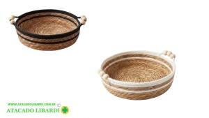 CESTO PAES C/ALCA REDONDO 30X30X8,5CM DV81328