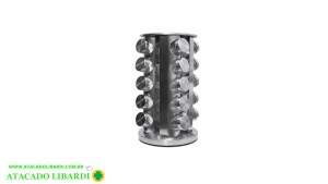 PORTA CONDIMENTO INOX C/SUPORTE GIRATORIO 20PCS HU66428