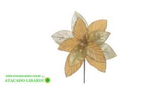 BICO PAPAGAIO 24CM AVELUDADO C/GLITTER DOURADO 55992003