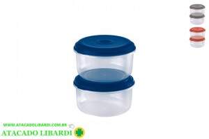 CONJ POTE 2PCS RED ALTO 1L CM21