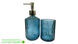 CONJ BANHEIRO 2PCS VIDRO 16839
