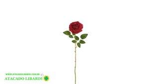 ROSA UNITARIA AVELUDADO VERMELHO 65CM 57376008