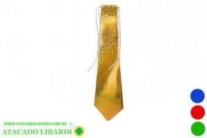 GRAVATA DE PAPEL HOLOGRAFICA 38CM C/12 UN PF045