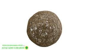 BOLA DECORADA 20CM DOURADO 91205001