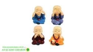 ENFEITE RESINA 6CM DEC BUDA 4UNI CB1759