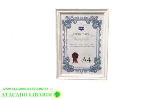 QUADRO CERTIFICADOS PLAST 20X30CM BRANCO PCE5398