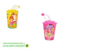 COPO PLAST 250ML C/CANUDO DEC XH9332