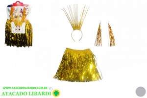 FANTASIA INFANTIL FEM C/TIARA E SAIA HF59416