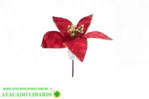 BICO PAPAGAIO VELUDO 21CM C/GLITTER VERMELHO 79234004