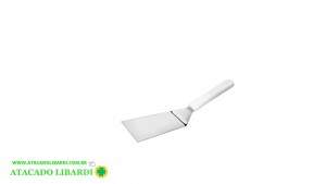 ESPATULA INOX 24CM CABO BRANCO PLAST HSU36