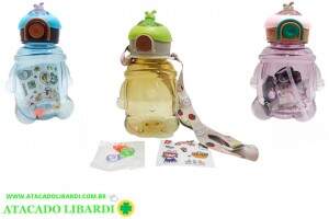 GARRAFA INFANTIL PLAST 1L C/CANUDO SORT WX820