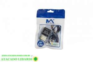 CARREGADOR CELULAR UNIVERSAL USB V8 BIVOLT MAXCAR75