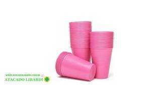 COPO DESCARTAVEL 200ML ROSA 50UNI C-200.07