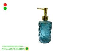 PORTA SABONETE LIQUIDO 350ML VIDRO ZG0119