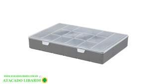ORGANIZADOR PLAST 27X17CM 13 DIVISORIAS BOX MEDIO 0777