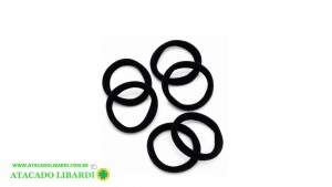 ELASTICO P/CABELO PRETO 6UNI F082