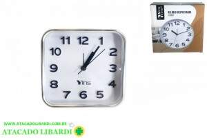 RELOGIO DESPERTADOR PLAST 13CM SORT CT3652