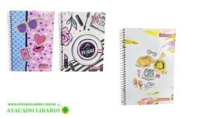 CADERNO UNIVERSITARIO 1MT/80F CD ESPIRAL ESTILOSAS 4917