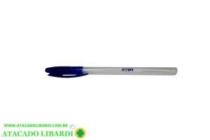 CANETA ESFEROGRAFICA 1,0MM  C/50 AZUL FLAT CA0004