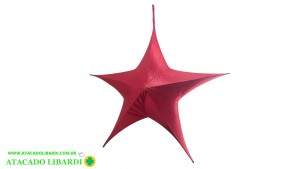 ESTRELA DESMONTAVEL VERM 150LEDS 3AA 80CM NTM33515
