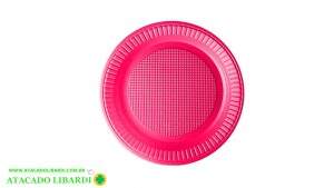 PRATO DESCARTAVEL 15CM ROSA CLARO 10UNI PR1510.00RO