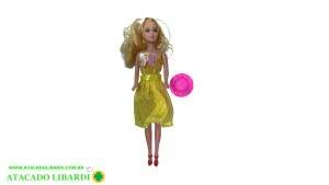 BONECA PLAST JULIA C/CHAPEU FU19716