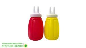 KIT BISNAGA 2UNI CONDIMENTO 2PONTAS 12CM NS354308