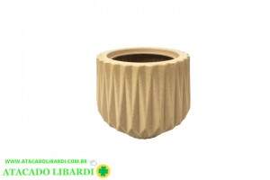 VASO ORIGAMI 22X20CM BEGE 12991