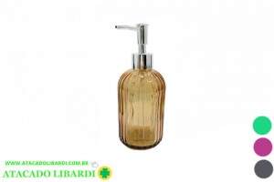 PORTA SABONETE LIQUIDO 400ML VIDRO PS8822