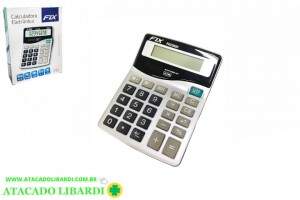 CALCULADORA 8 DIG C/ BATERIA 16X12CM  FIX FXC2520