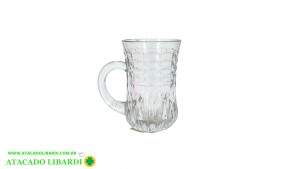 CANECA VIDRO 8X5CM 80ML DEC  BM0278