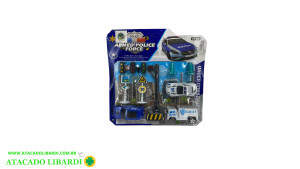 BLISTER CARRINHO POLICIA 8PCS TOYS24098