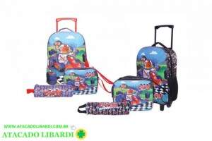 MOCHILA C/RODAS INF MASC C/ESTOJO E LANCHEIRA BPD23015