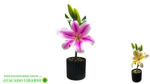 VASO LIRIO DECORATIVO  11X7CM DT24648
