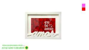 PORTA RETRATO 10X15 H PLAST AMOR COLOR FJ90706