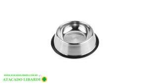 COMEDOURO P/CACHORRO INOX 22X6CM DT6781