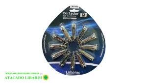 CORTADOR UNHA 5,2CM 12UNI METAL IPLIM25400415