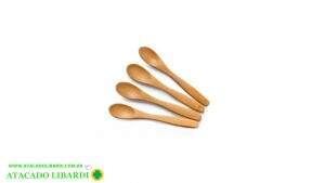 COLHER 14,5CM  4PCS BAMBU 1330