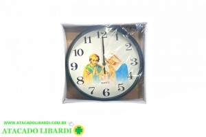 RELOGIO PAREDE 28,5CM QUAD PRETO SP1806