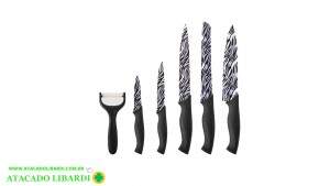 CONJ FACAS 6PCS INOX CK6600