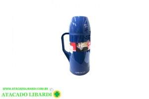 GARRAFA TERMICA ROSCA 1L UNITERMI ROMA AZUL 84002