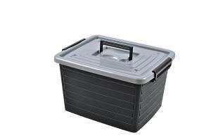 ORGANIZADOR PLASTICO 30L C/TRAVA E RODAS 25165