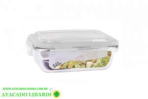 POTE VIDRO HERMETICO 640ML RET C/TAMPA 0013GLP