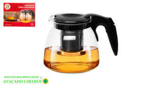 CHALEIRA VIDRO 700ML C/INFUSOR FUT143