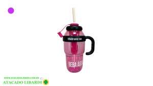 COPO PLAST 1200ML C/CANUDO HG79097